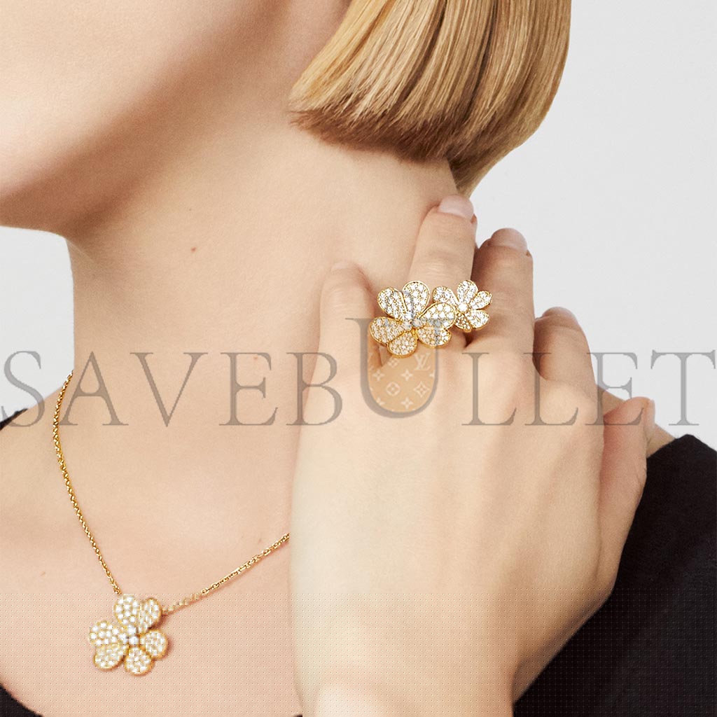 v*n cl*f arpels frivole between the finger ring - yellow gold, Di*m*nd  vcarp0j800